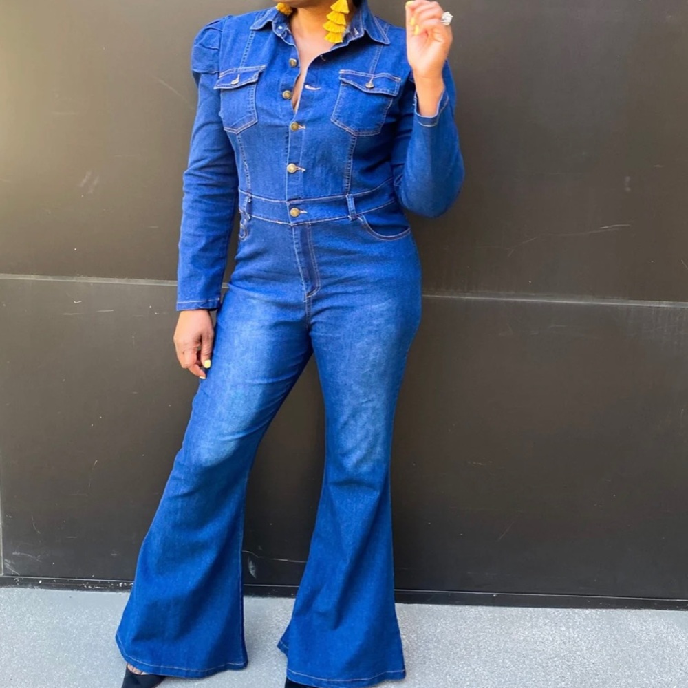 Blue Denim Jumpsuit